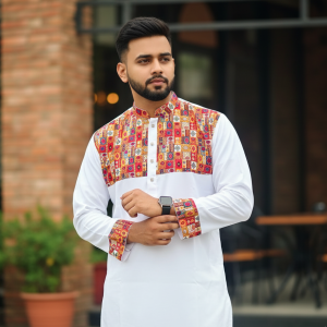 স্টাইল ও কমফোর্টের এর সমন্বয়ে এ‍্যাম্বডারী পাঞ্জাবি