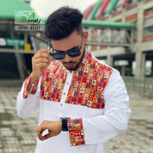 স্টাইল ও কমফোর্টের এর সমন্বয়ে এ‍্যাম্বডারী পাঞ্জাবি